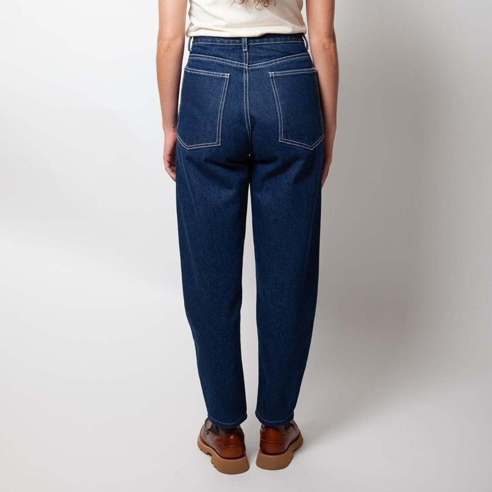 Gravel & Gold Colusa Shasta Dark Wash Relaxed Fit High Rise Tapered Leg Jeans 42 - Picture 3 of 16